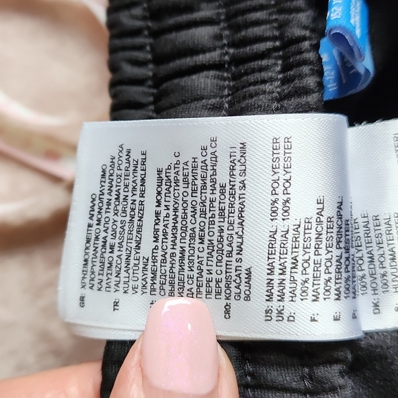 Adidas Kids Essential Black 3 Stripe Tracksuit Bottoms - Picture 9 of 9